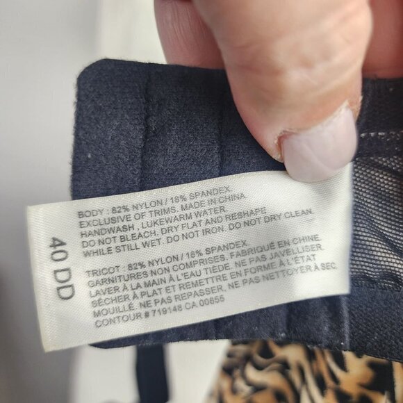 Addition Elle Full Support Wireless Bra Leopard Print 40DD - Picture 7 of 7